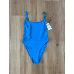 Vitamin A NWT Cobalt Blue Open Back One-Piece Swimsuit Size M